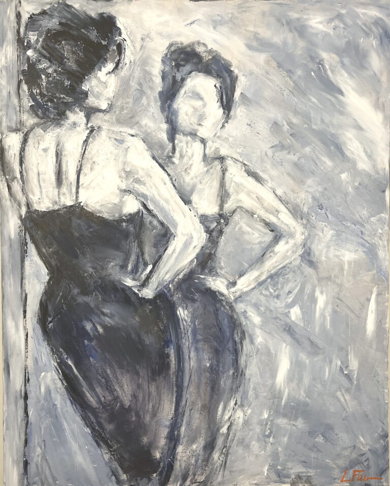 Does she know that you’re looking at her looking? Is it a private moment of self-reflection or a careful show?