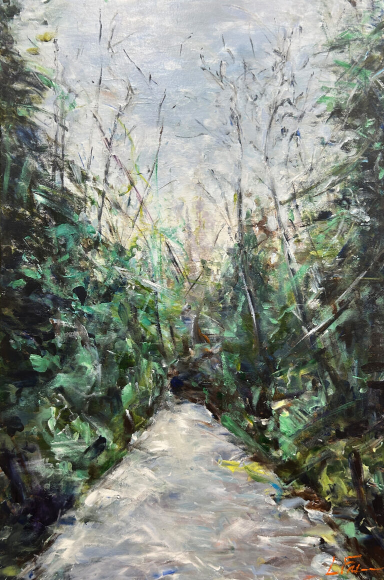 A thousand persistent green-needle-cloaked branches attend our winter’s walk, humbled by the nobility of their stripped sisters.