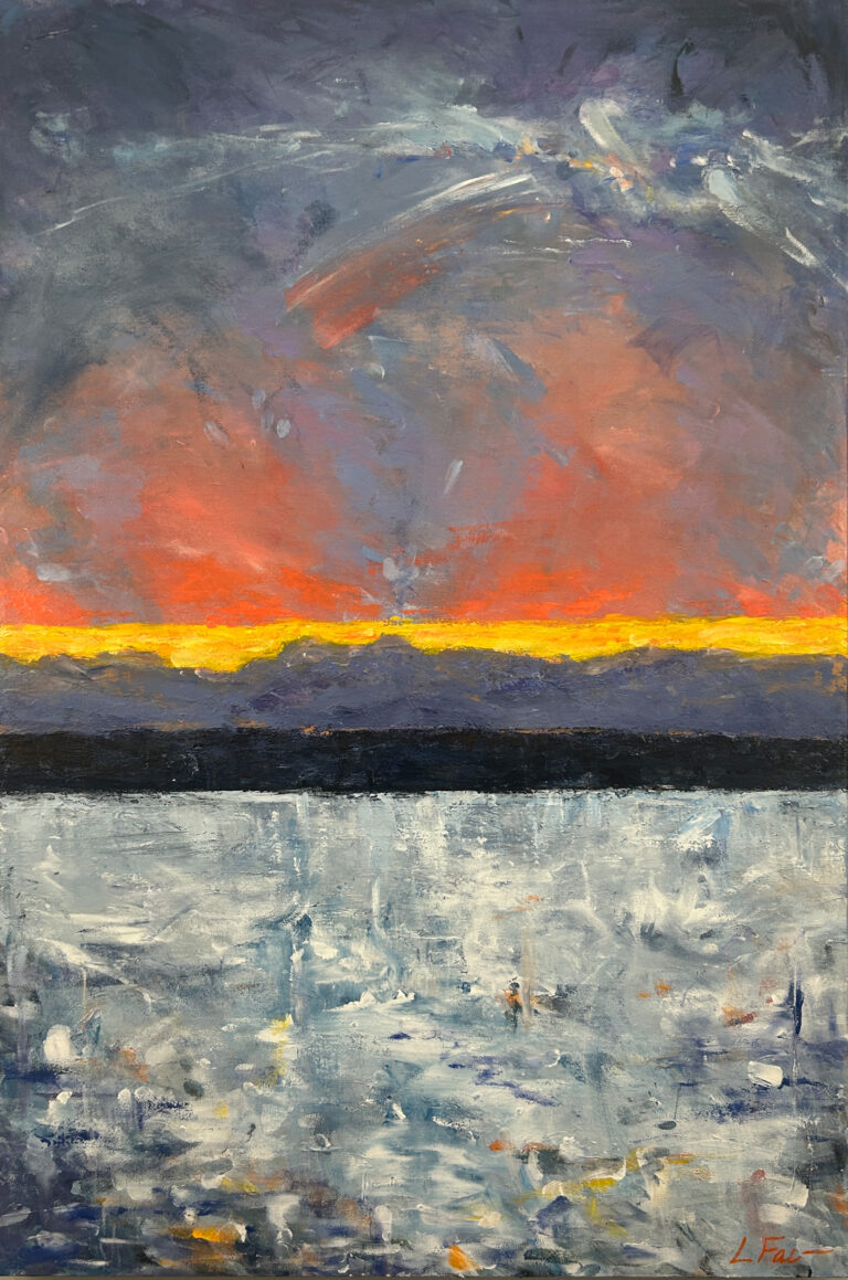 Photographs showed me the beauty of this place. Sighs and lost words in the story told me the sanctity of it. Commissioned landscape.